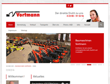 Tablet Screenshot of baumaschinen-vortmann.de